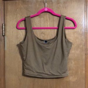 Brown Crop Top